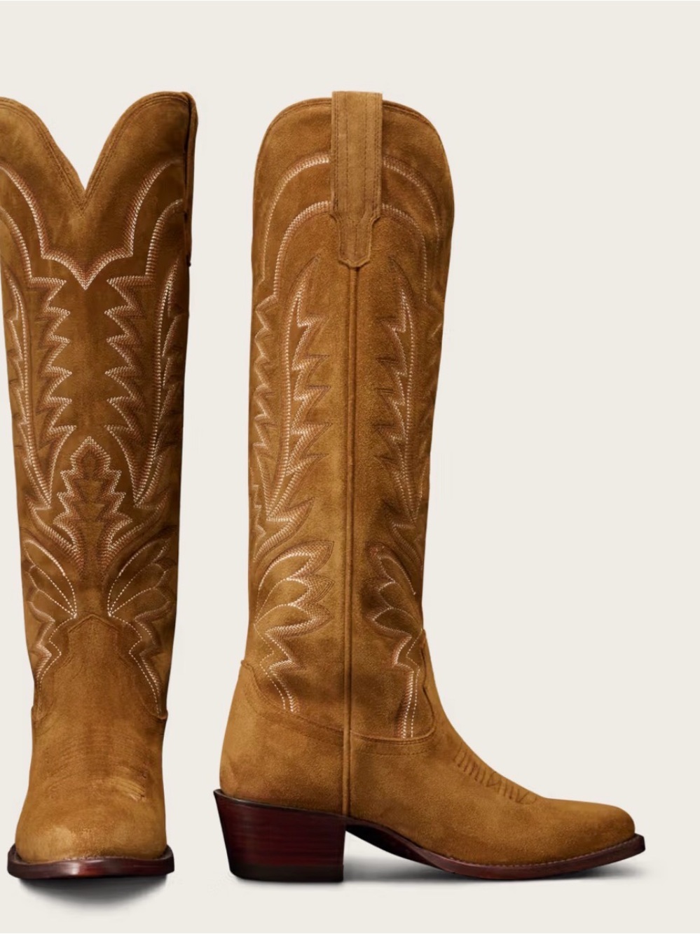 Tecovas Abby suede boots